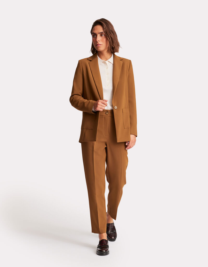 Veste médiévale en daim modèle Tilly, couleur sable