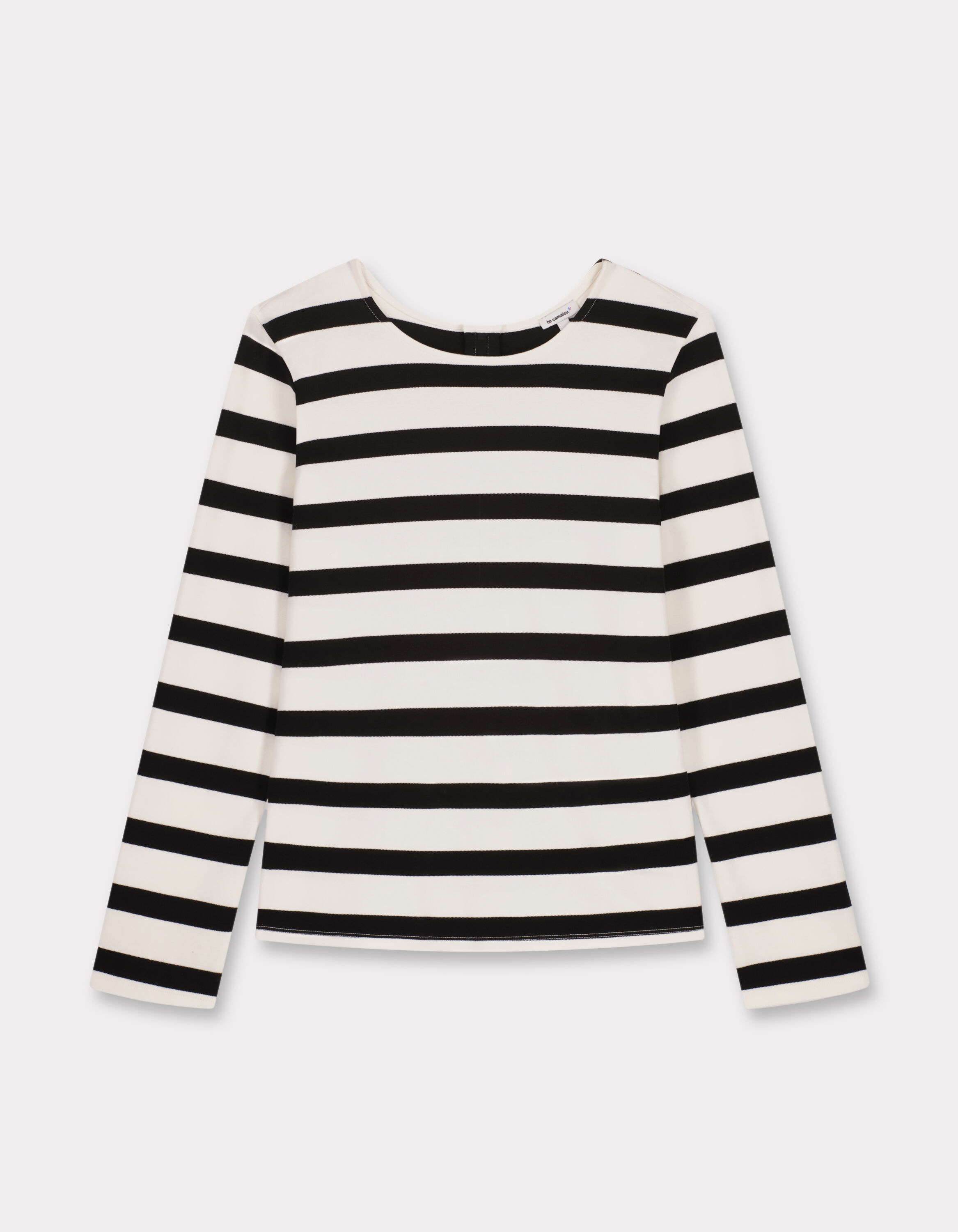 Marinière Tee Shirt Manches Longues Camaieu Pull Marinière écru