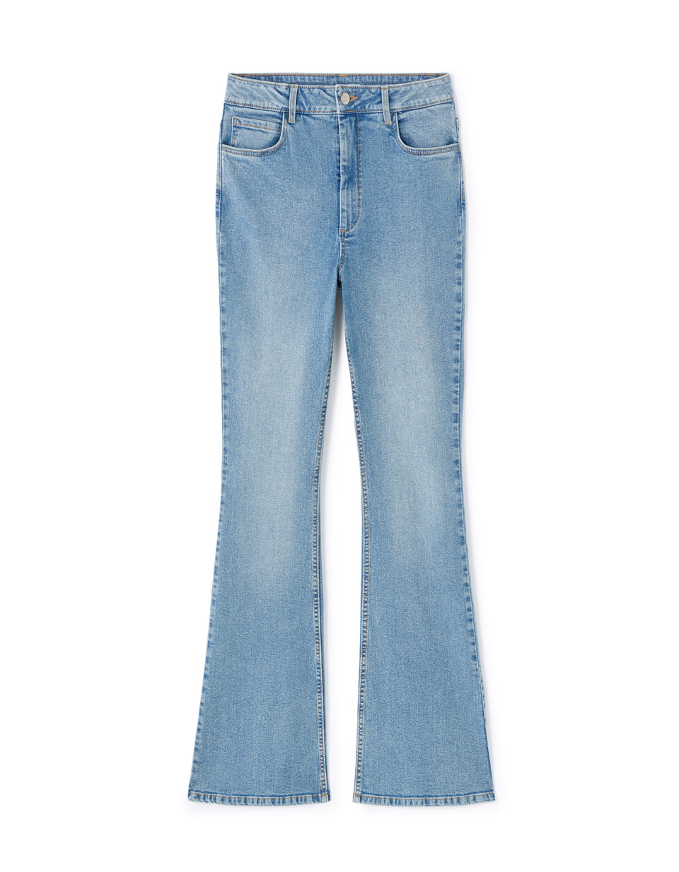 Jean Femme Boyfriend Camaïeu Taille 50 - Coton Stretch Bleu Denim - Coupe Droite - Occasion Très Bon état