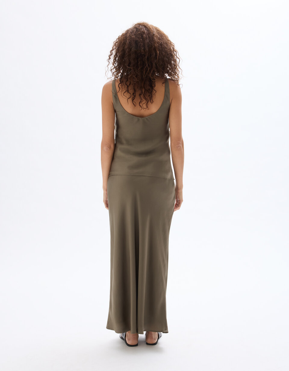 Jupe Longue Camaïeu Taille 38 - Style Asymétrique, Couleur Marron, Occasion Très Bon état