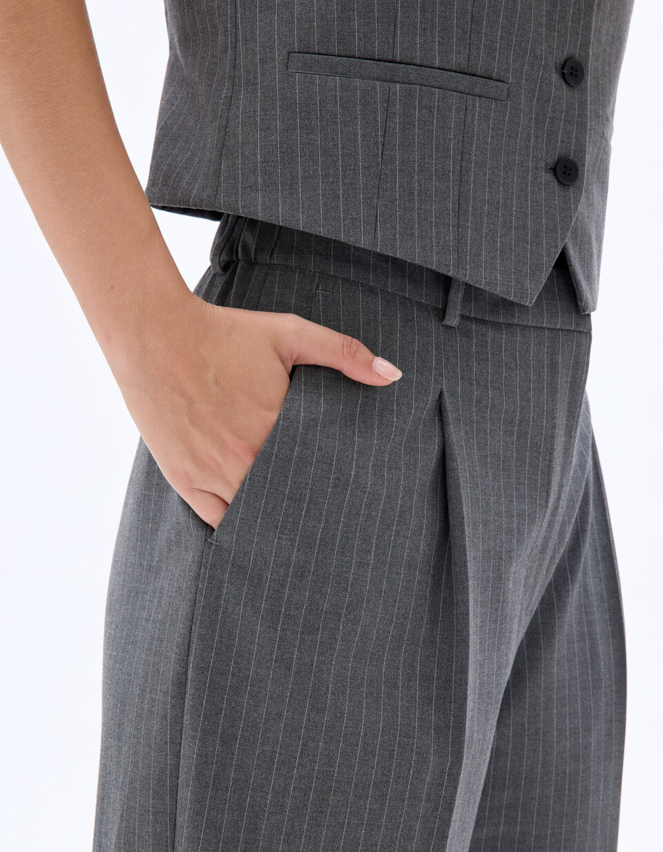 ASOS DESIGN - Pantalon large d'ensemble habillé - Anthracite | ASOS