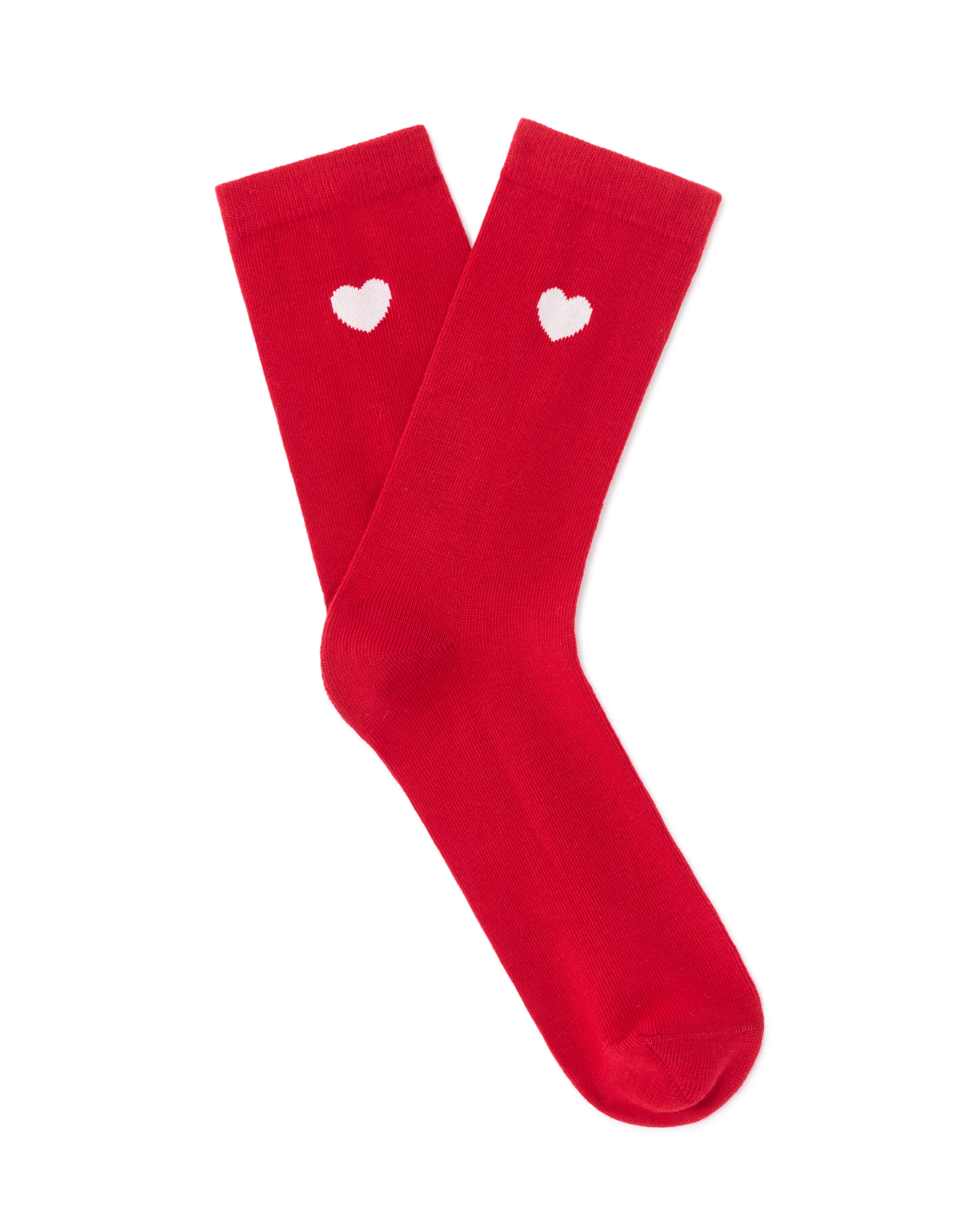 Chaussettes Femme Cœur - Chaussettes Mi-Mollet - Coton Et Élasthanne - Cadeau Saint-Valentin Mignon