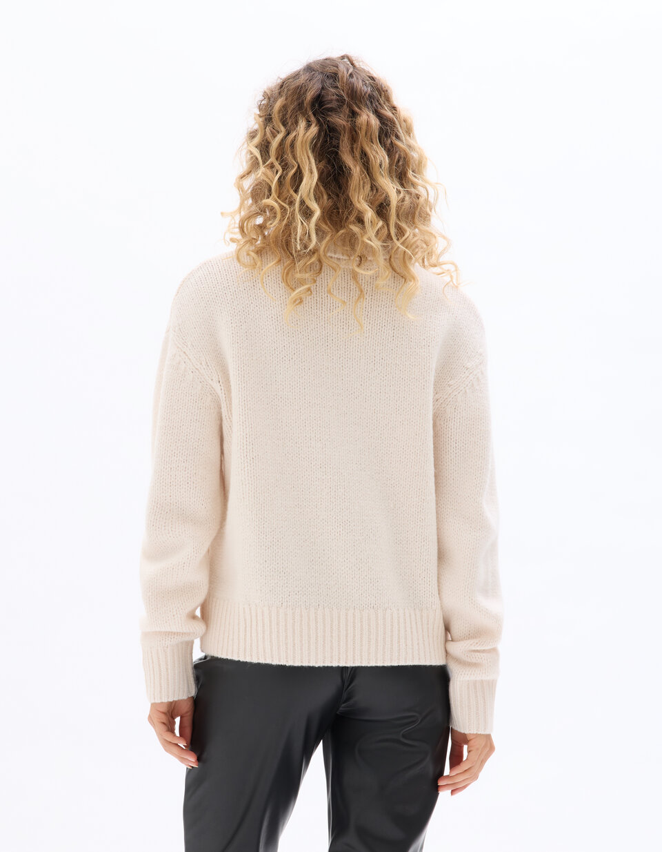Angora Cachemire Mélange Lâche Chaud Pull Décontracté Épais