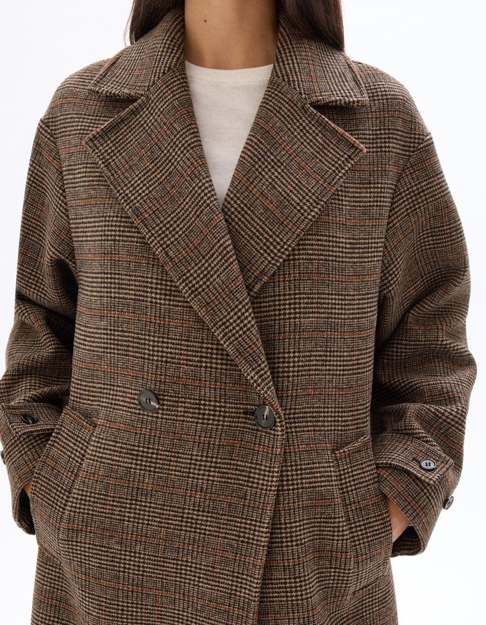 RJ Classics Elite Signature 14 R – Veste Noire à Carreaux, Femme, Neuve