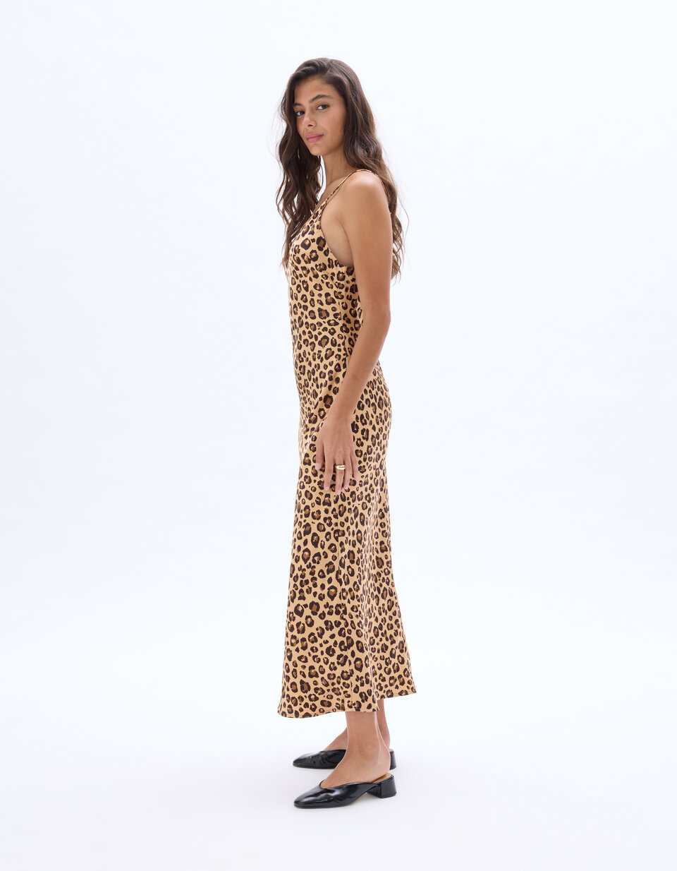 Mini Robe à Bretelles Léopard - Couleur Camel - Taille M - Marque Reverie Luxe - Neuf Avec étiquettes