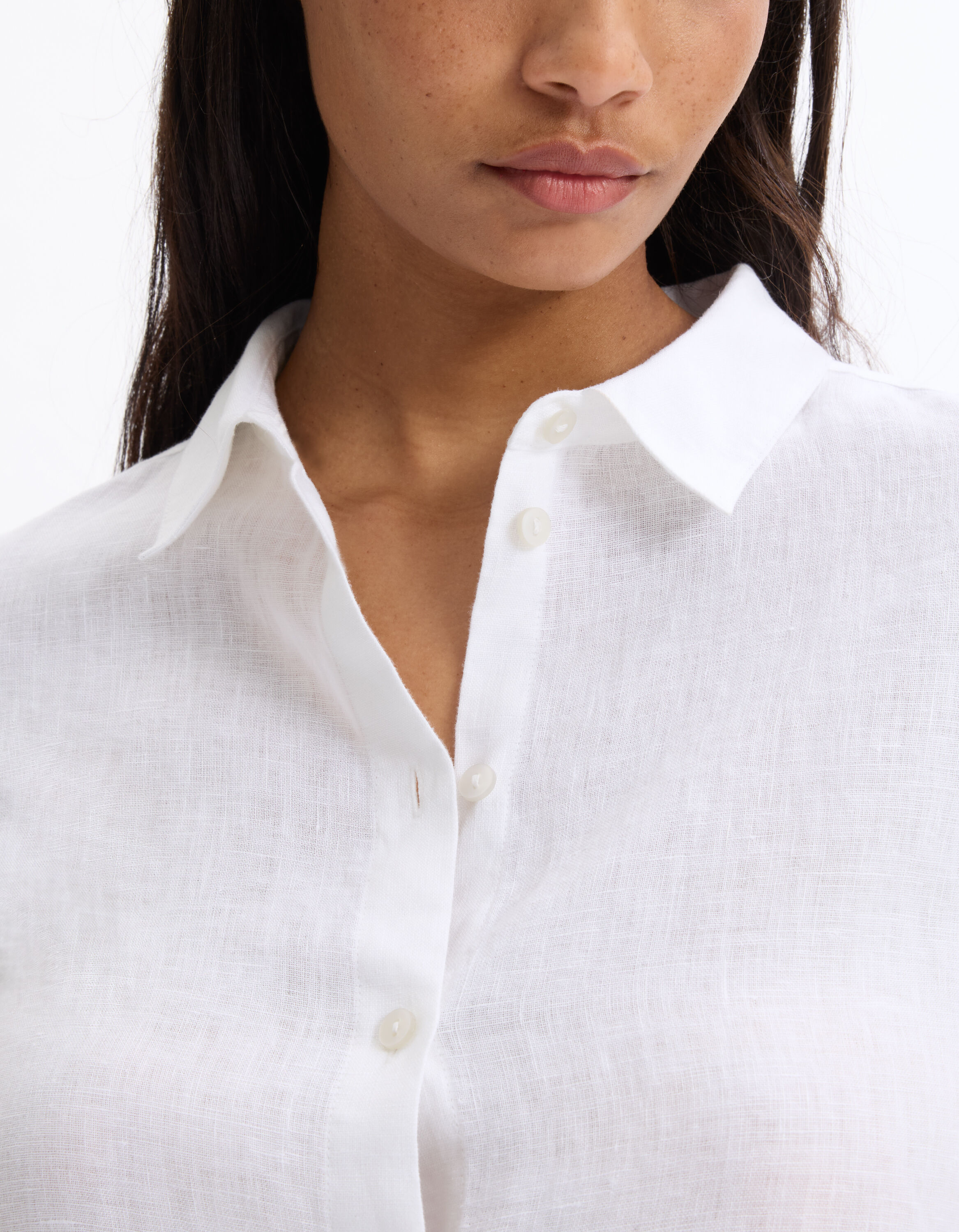 Chemise 100% Lin blanc
