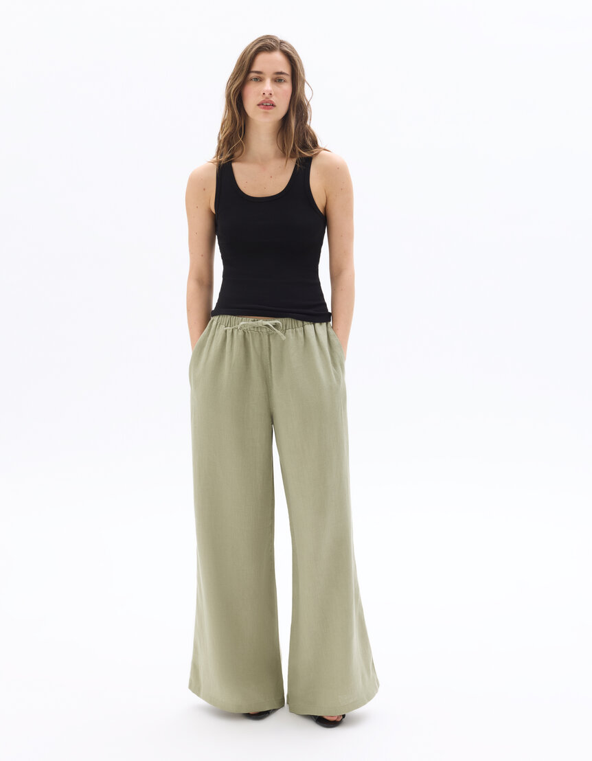 Wide Lin Vêtements Lin Femme | celio women