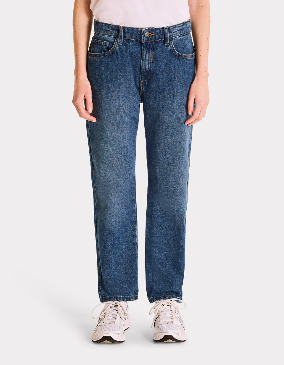 Regular Rise Straight Fit Jeans - Blue | celio be camaïeu