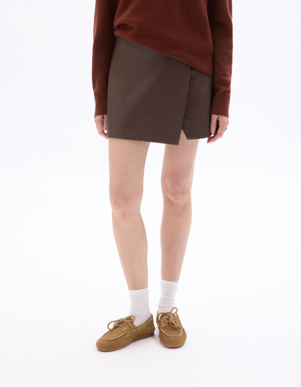 Short Jupe Mini Beige Camaïeu - Taille 36/38 - Coton - Occasion Très Bon état