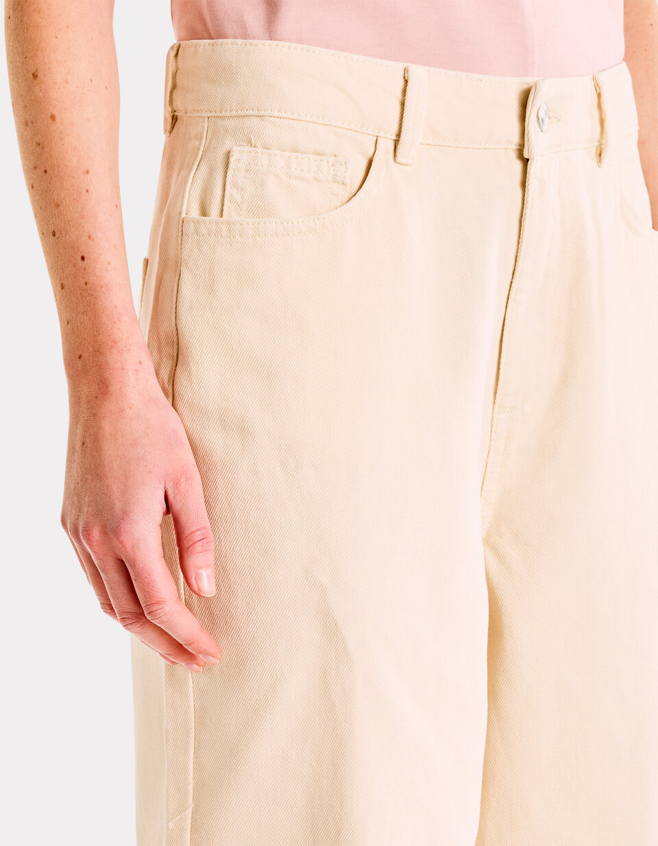 Pantalon Ou Pantacourt CAMAIEU Taille 34/XS - Couleur Beige - Occasion Bon état
