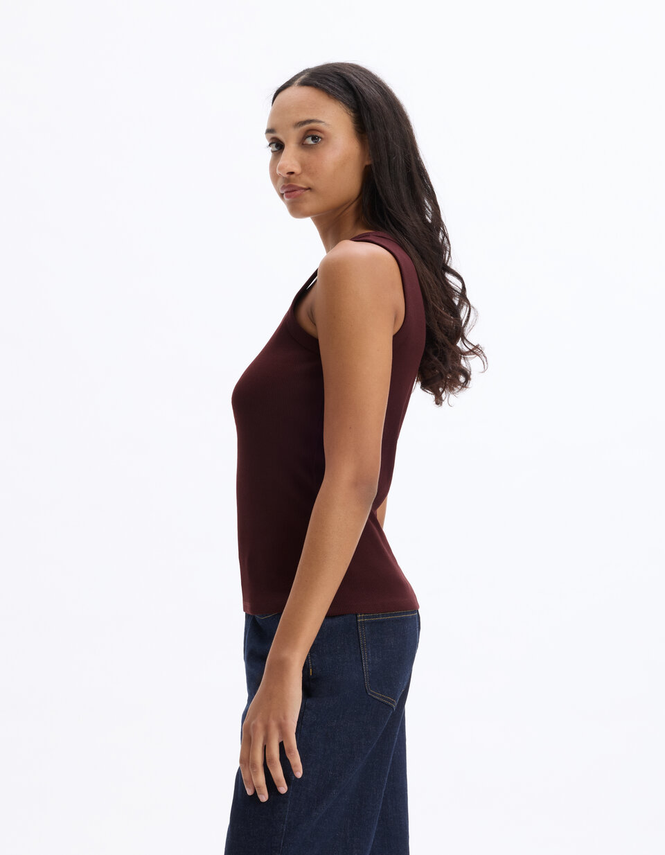 Débardeur Camaïu – Taille 1 (36) – Orange – Coton – Occasion Très Bon état – Femme