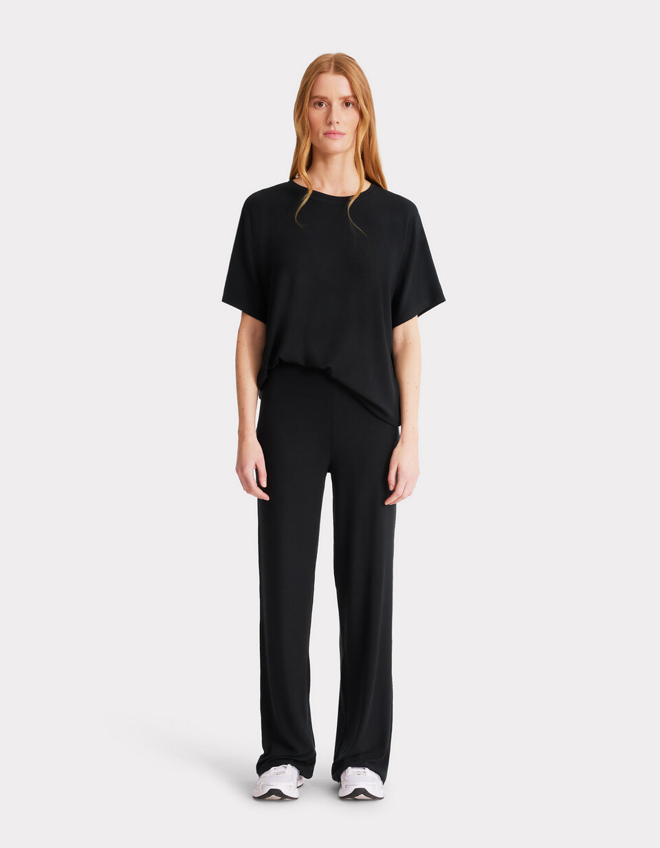 VELILLA Pantalon De Chambre Unisexe Noir - Tissu Élastique Infroissable - 6 Poches - Fermeture Éclair