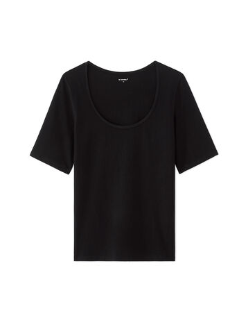 T-shirt Femme 100% Coton Extra Doux – Coupe Ajustée, Col Rond, Manches Courtes