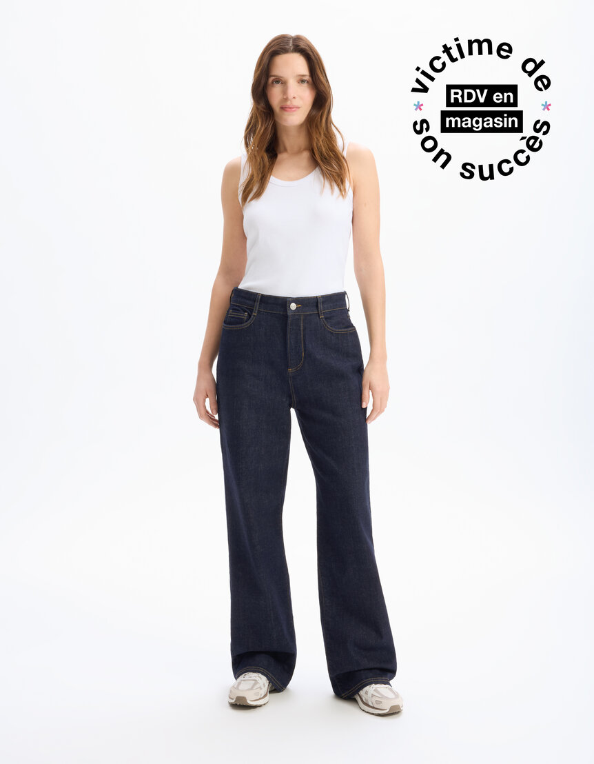 Jean yoyo 2 tailles ajustables - bleu foncé