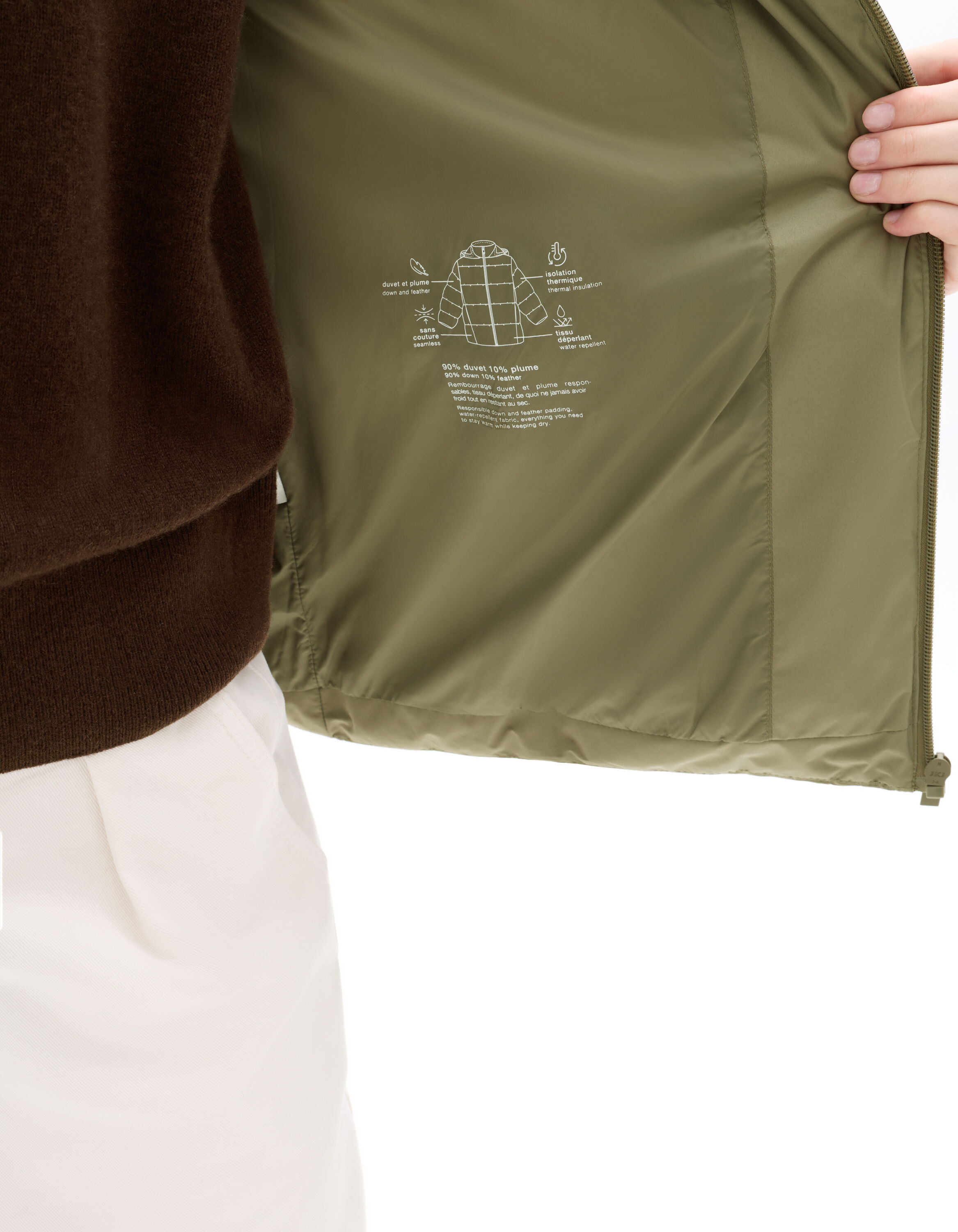 padding 90 down 10 feather