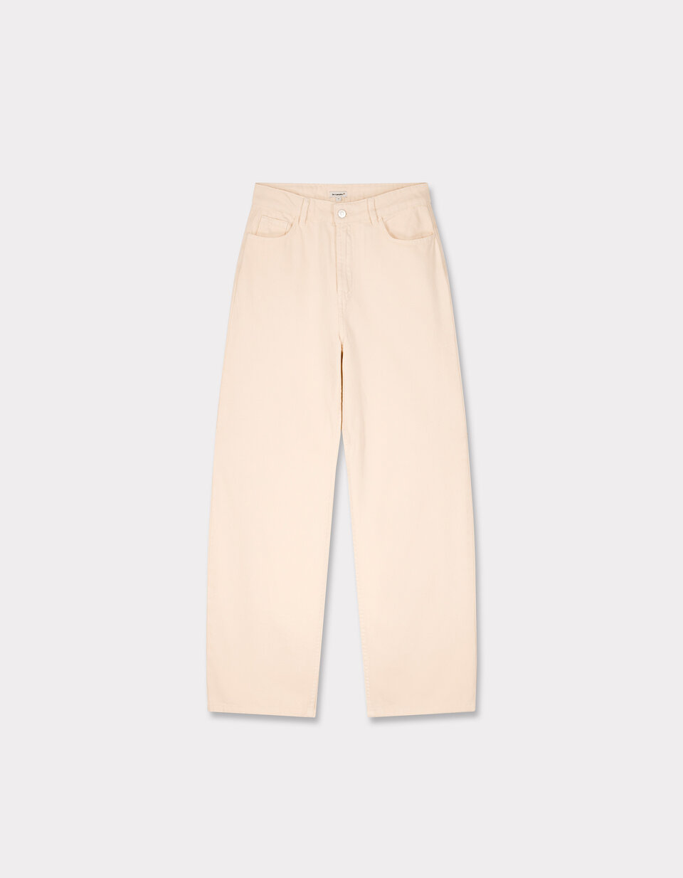 Pantalon CELIO 38 Beige Rayé - Coupe Droite, Coton, Neuf Avec étiquettes