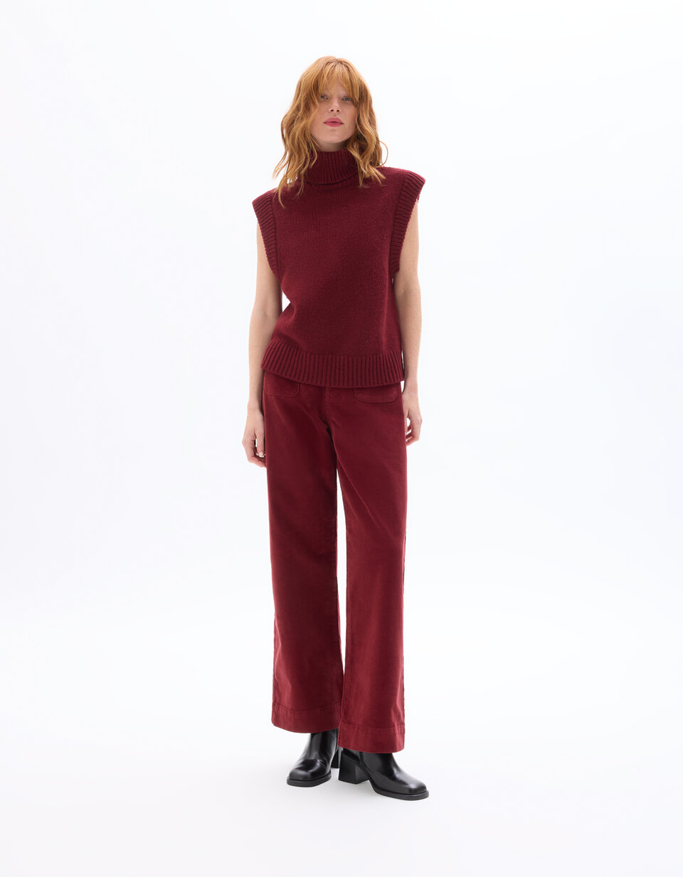 Pull Sans Manches Femme En Laine - Col Roulé, Léger, Idéal Pour L'automne Ou Superposer En Hiver