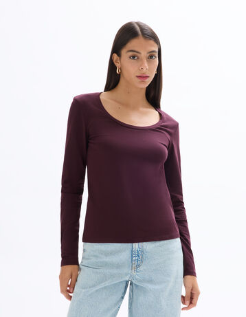 Fisoew T-shirt Ample Manches Longues Et Col Rond Pour Femme