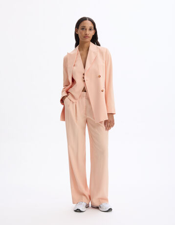 Veste blazer manches longues - rose