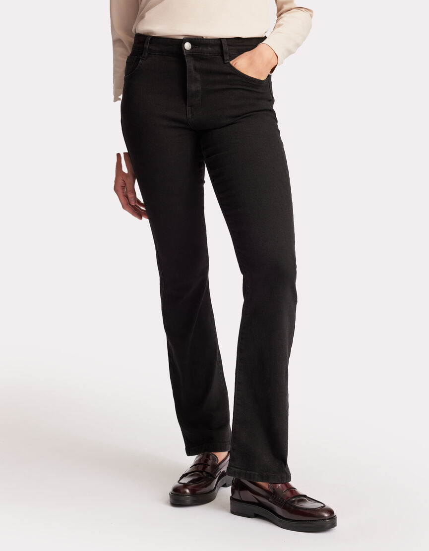 Jeans Noir Camaïeu Taille 42 - Occasion En Très Bon état, Parfait Pour Un Look Décontracté