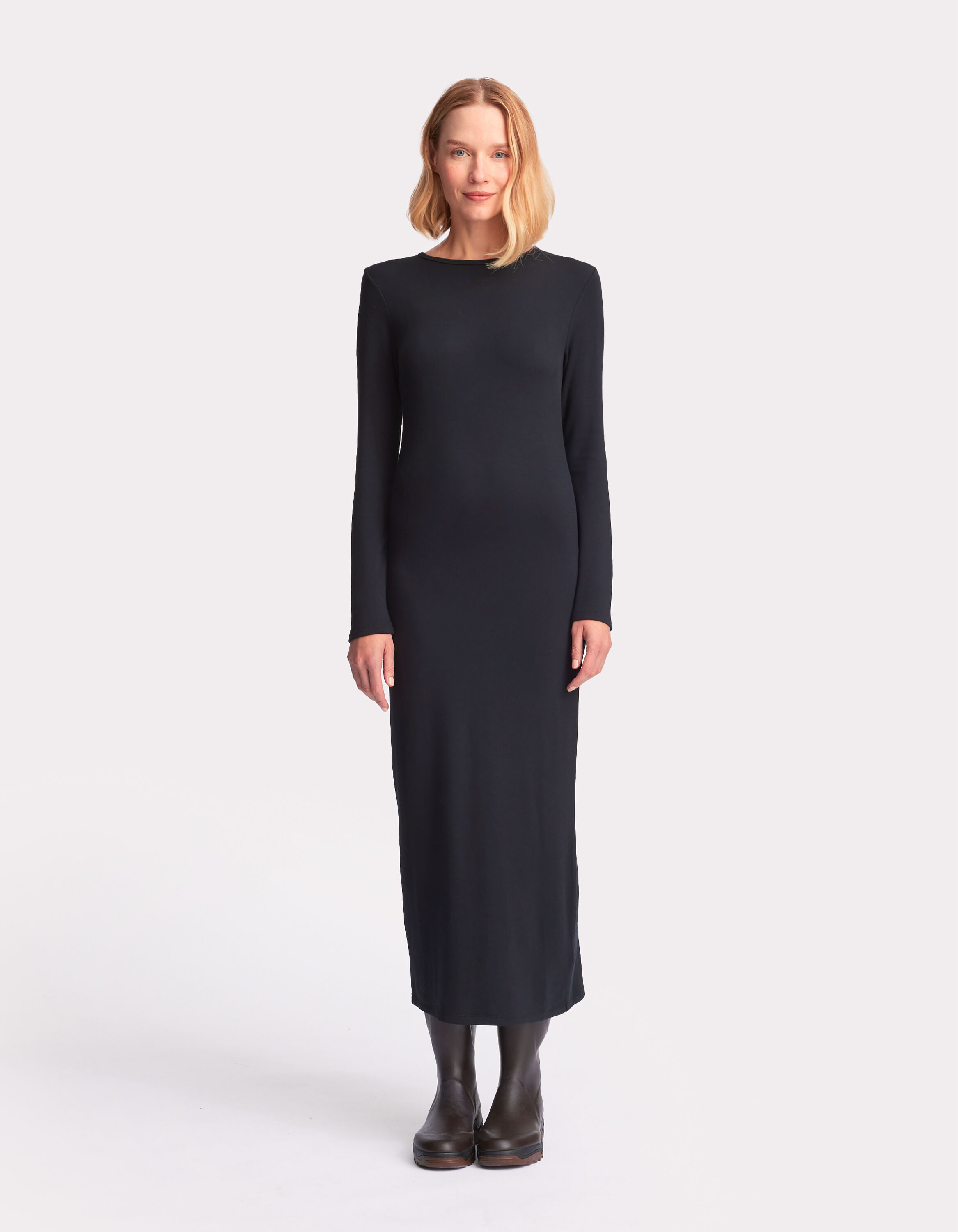 Robe longue noire camaieu best sale
