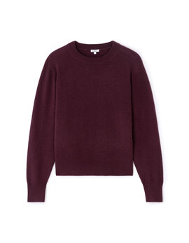 Pull 100% cachemire à col rond marron celio be camaïeu