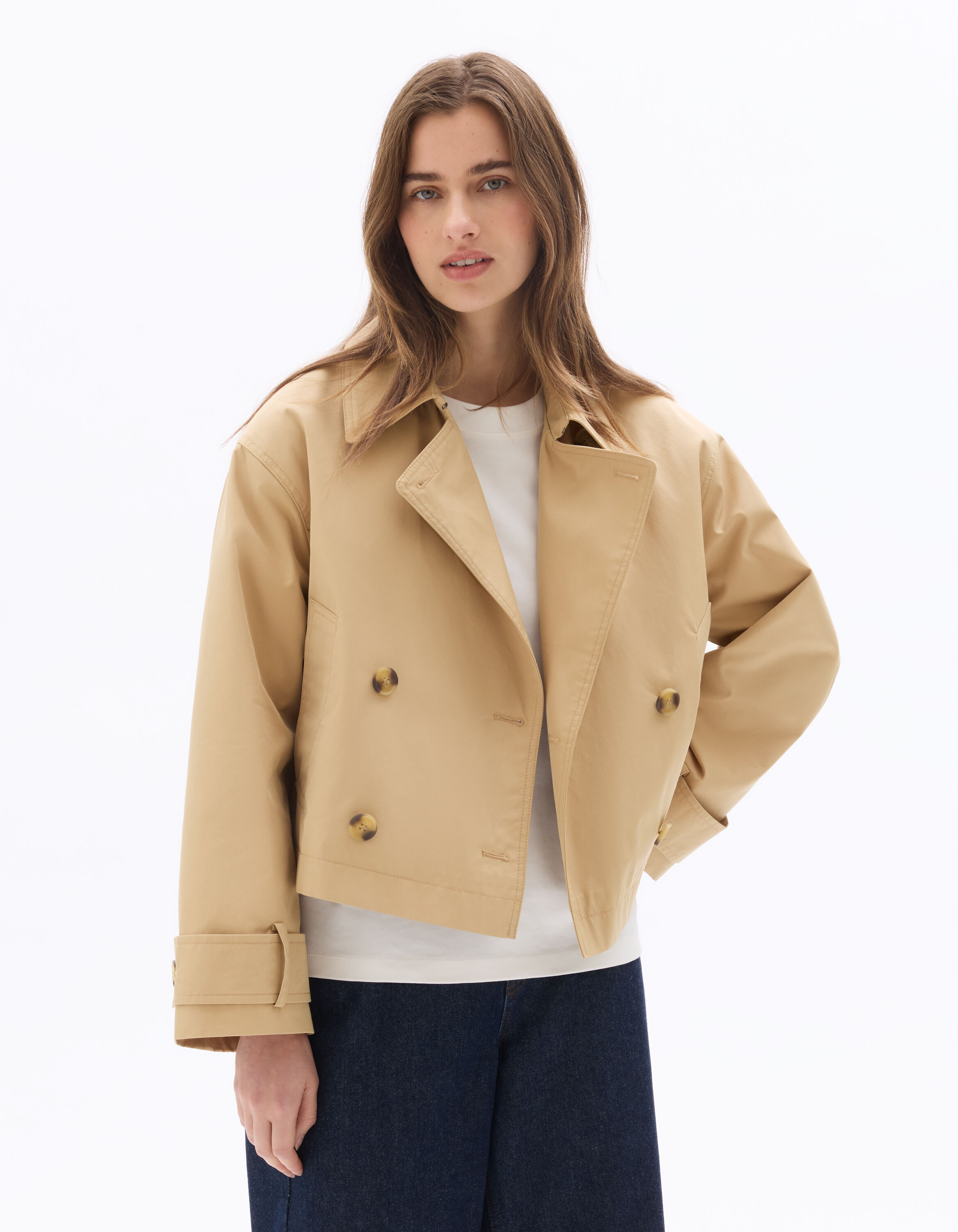Short trench coat - beige | celio women