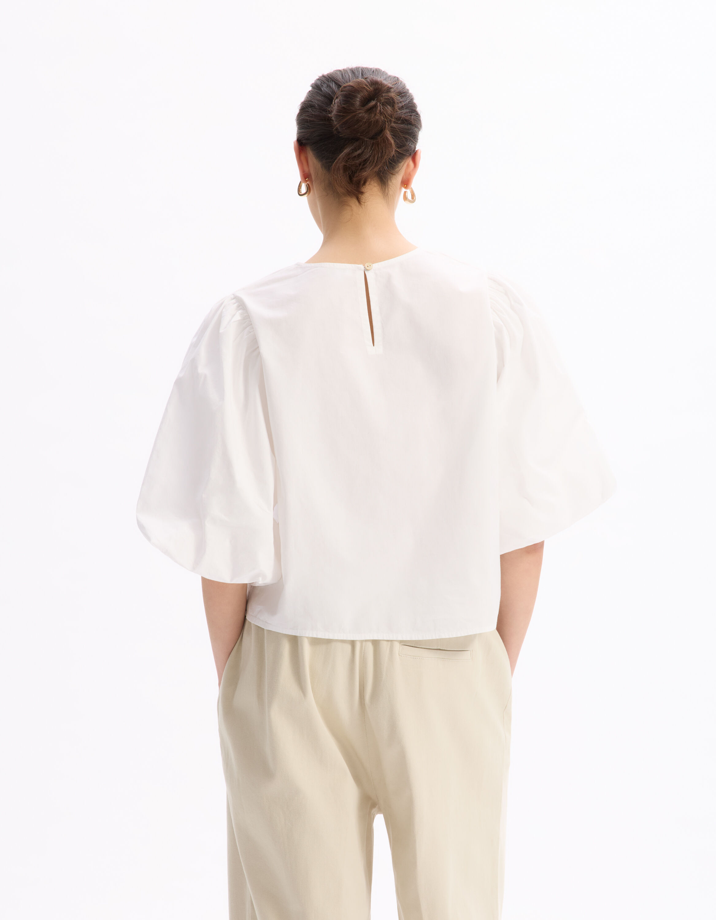 Blouse blanc celio be camaïeu