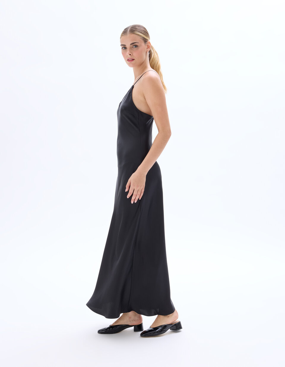 Robe mi-longue - très bon état noir Camaieu | La Redoute