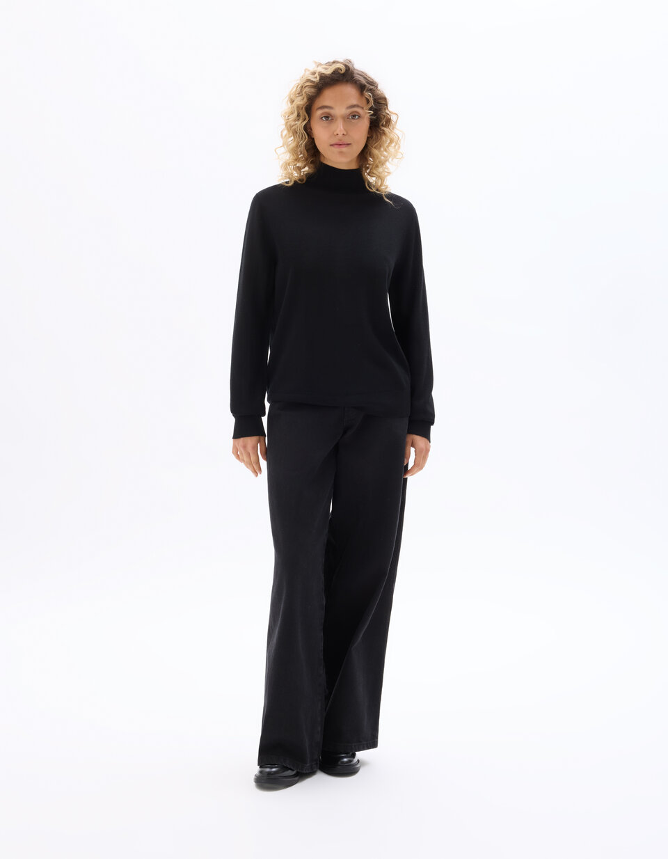 Pull Fin Sunspel 100% Laine Mérinos - Col Half Zip Noir - Taille XL (48/50) - Neuf Sans étiquette
