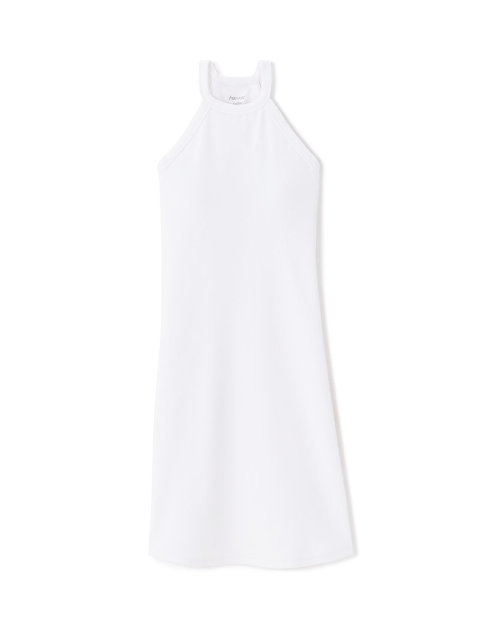 Halter Neck Dress with Built-in Bra - White | celio women Halter Neck Dress with Built-in Bra - White | celio women