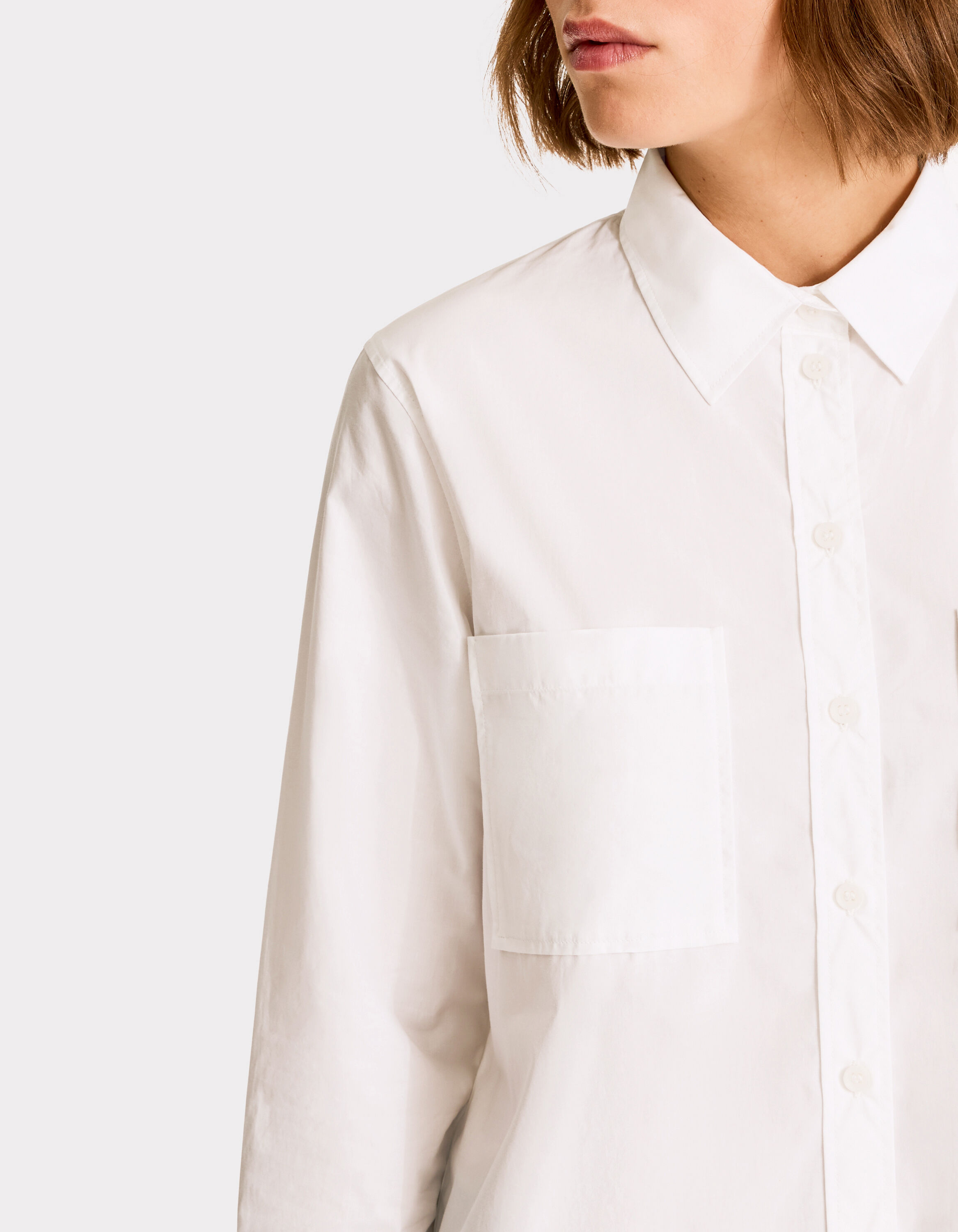 Popeline Chemisier Camaieu Femme Chemise En Popeline Oversize Blanc