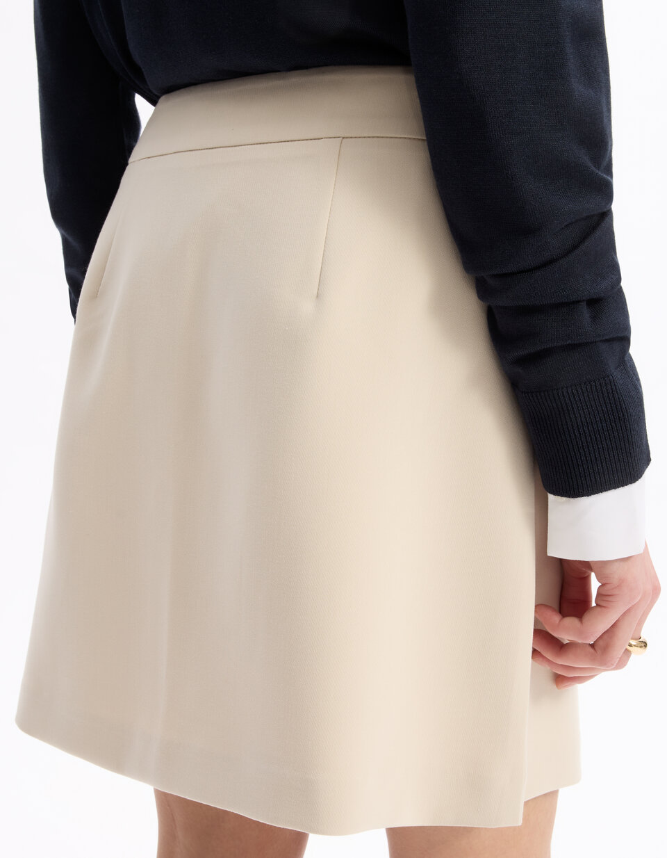 Short Jupe Mini Beige Camaïeu - Taille 36/38, Occasion Très Bon état, Coton, Style Décontracté