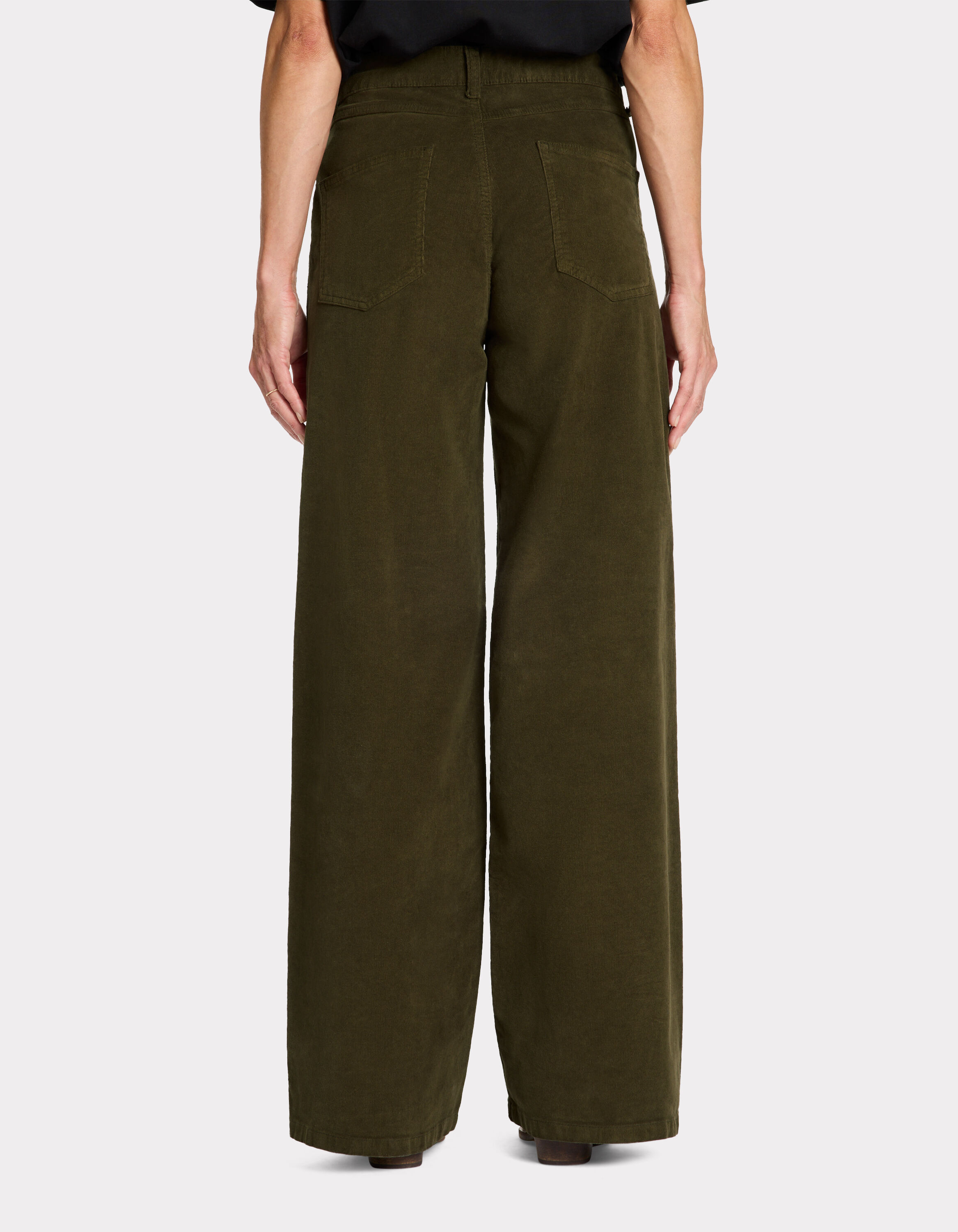 Pantalons Larges Pantalon Kaki Femme Camaieu Pantalon Large En