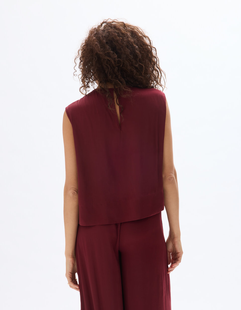 Tunique Sans Manches Rouille Camaïeu - Taille XS - Occasion Très Bon état