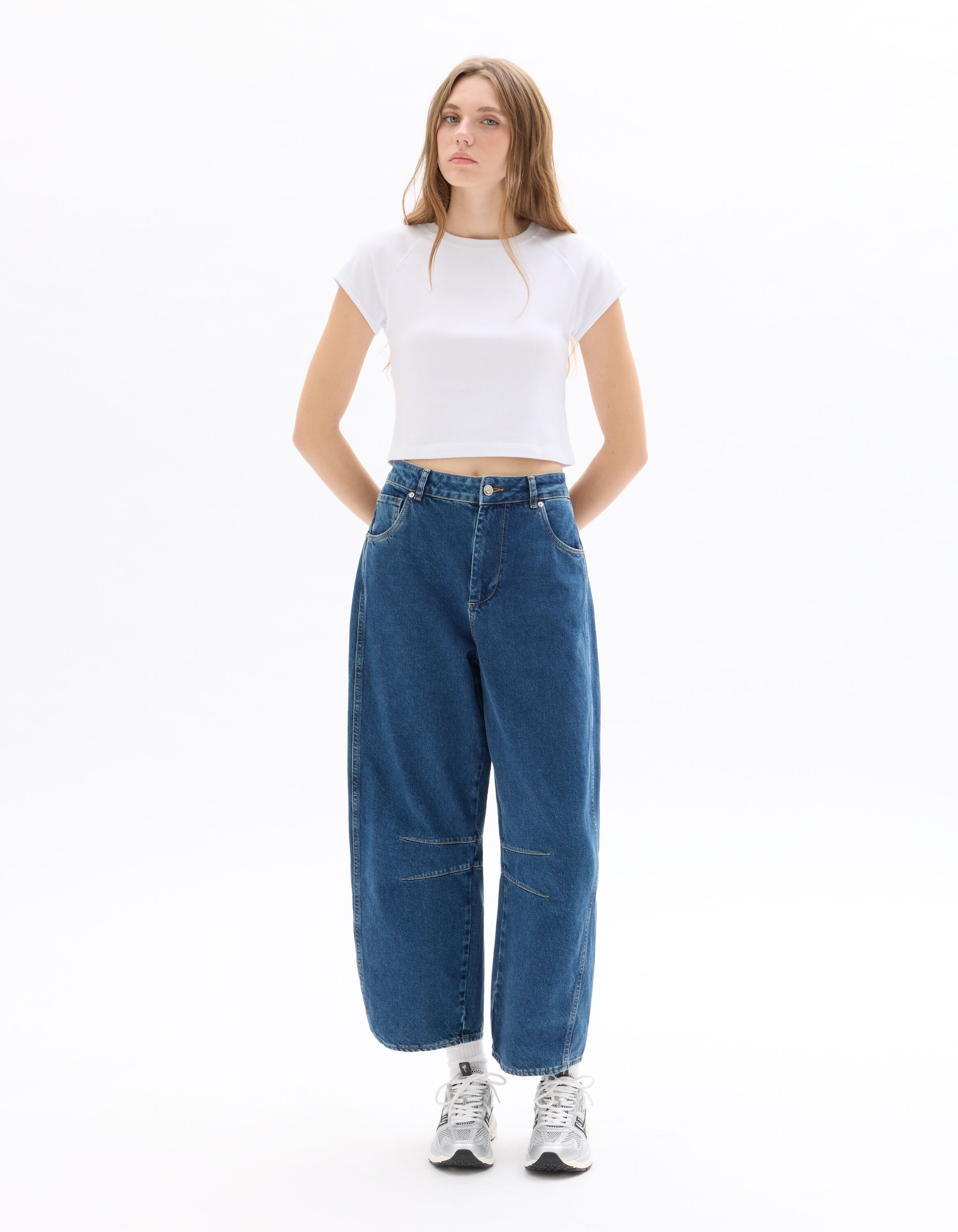Jeans Camaïeu Bleu Marine Taille 38 - Neuf Jamais Porté, Coupe Droite Style Marin