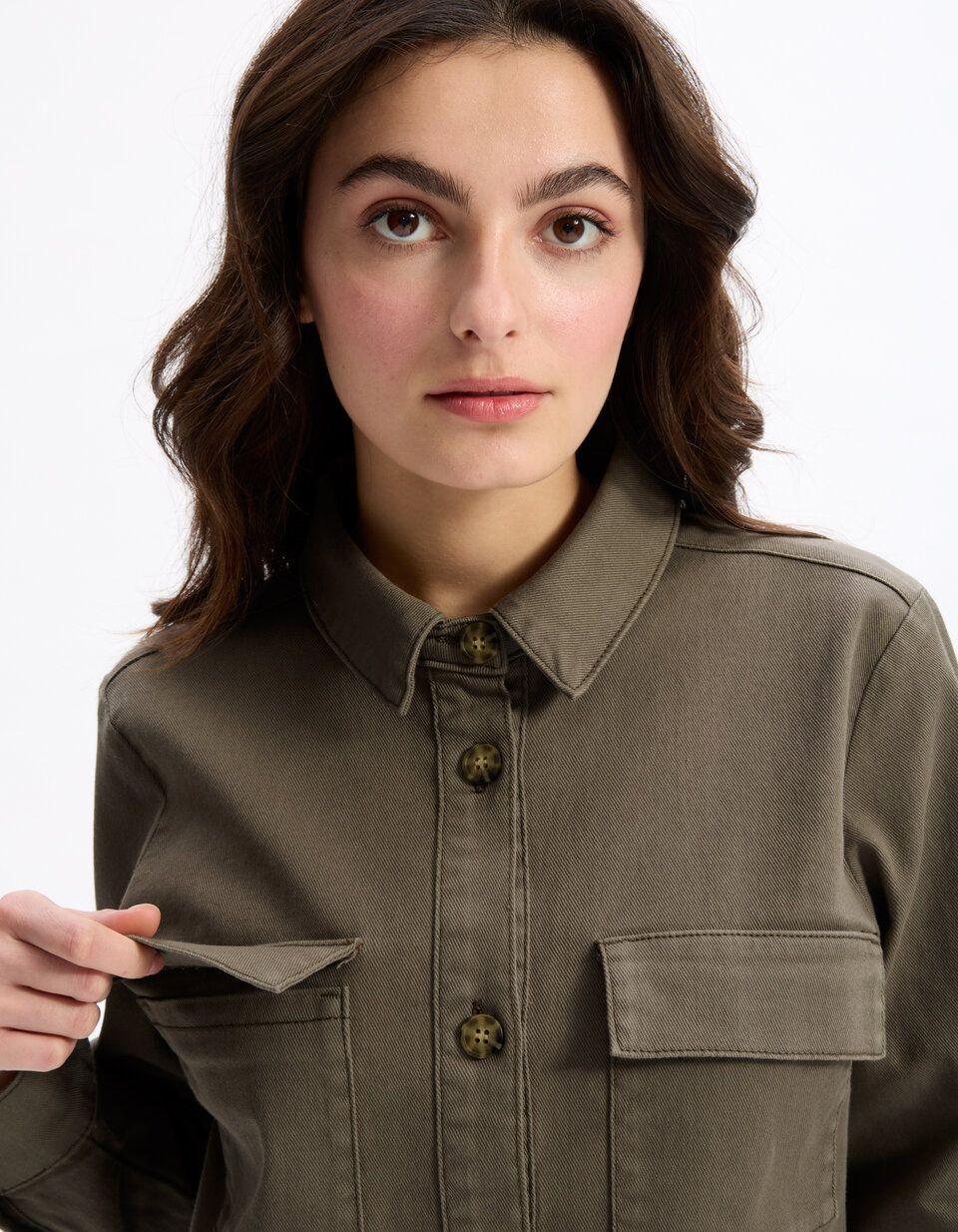 Veste En Jean Camaïeu Beige Ivoire Taille L - Neuve Sans étiquette