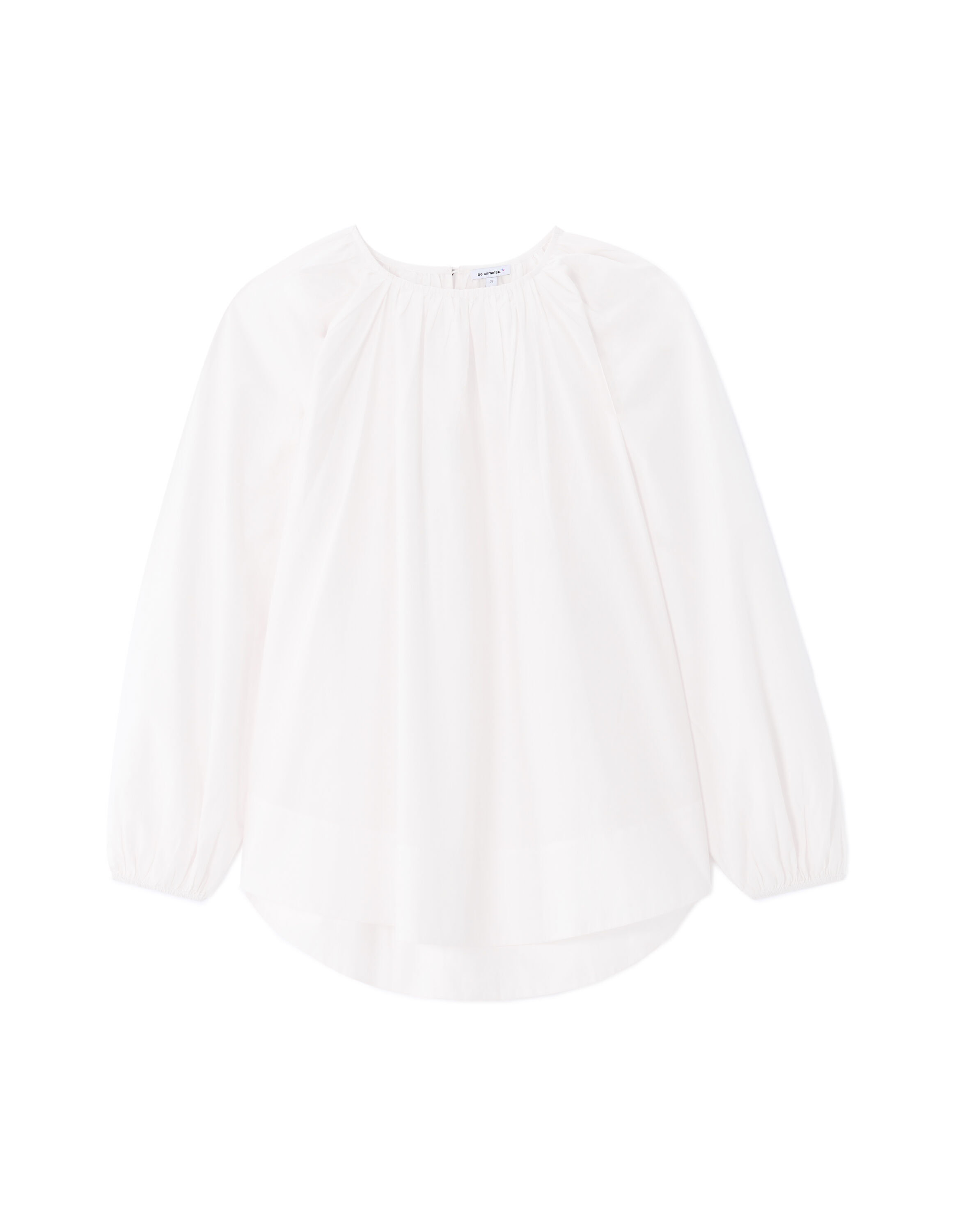 Blouse oversize en coton blanc celio be camaïeu