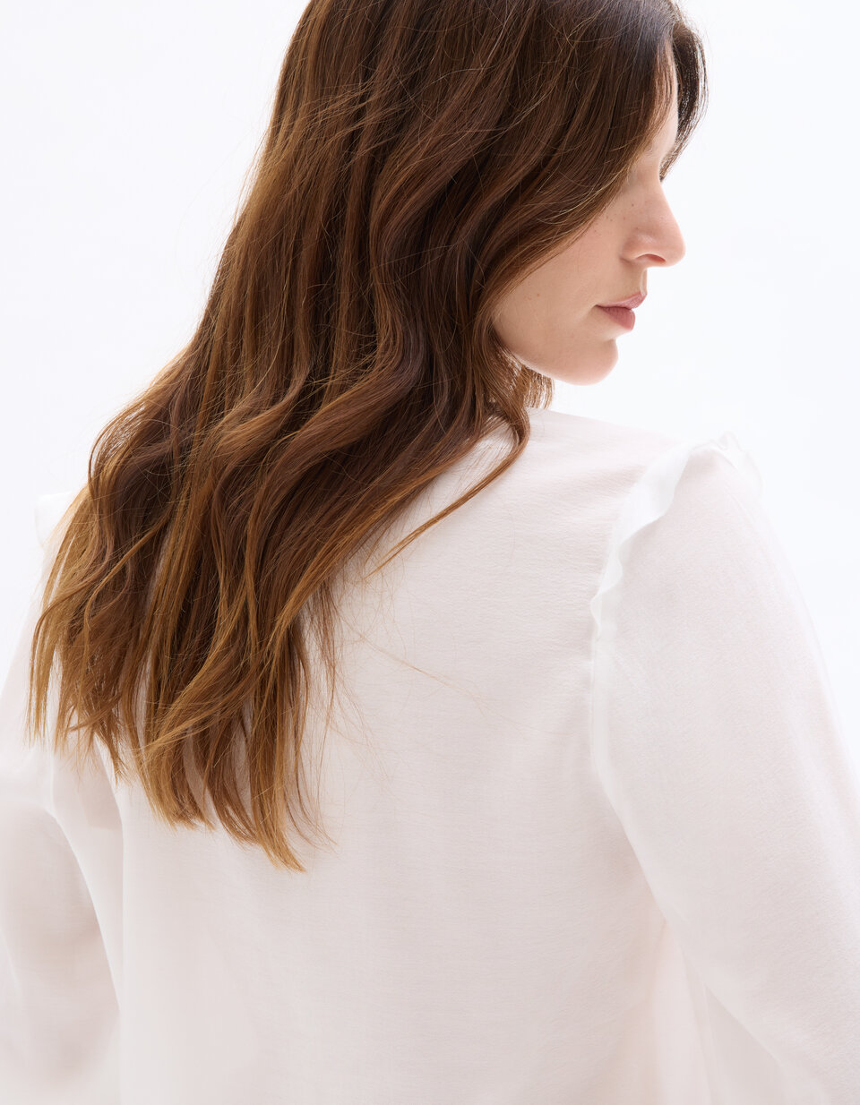 Blouse Femme écrue De Marque CAMAIEU - Taille M - Occasion En Très Bon état - Coupe Classique
