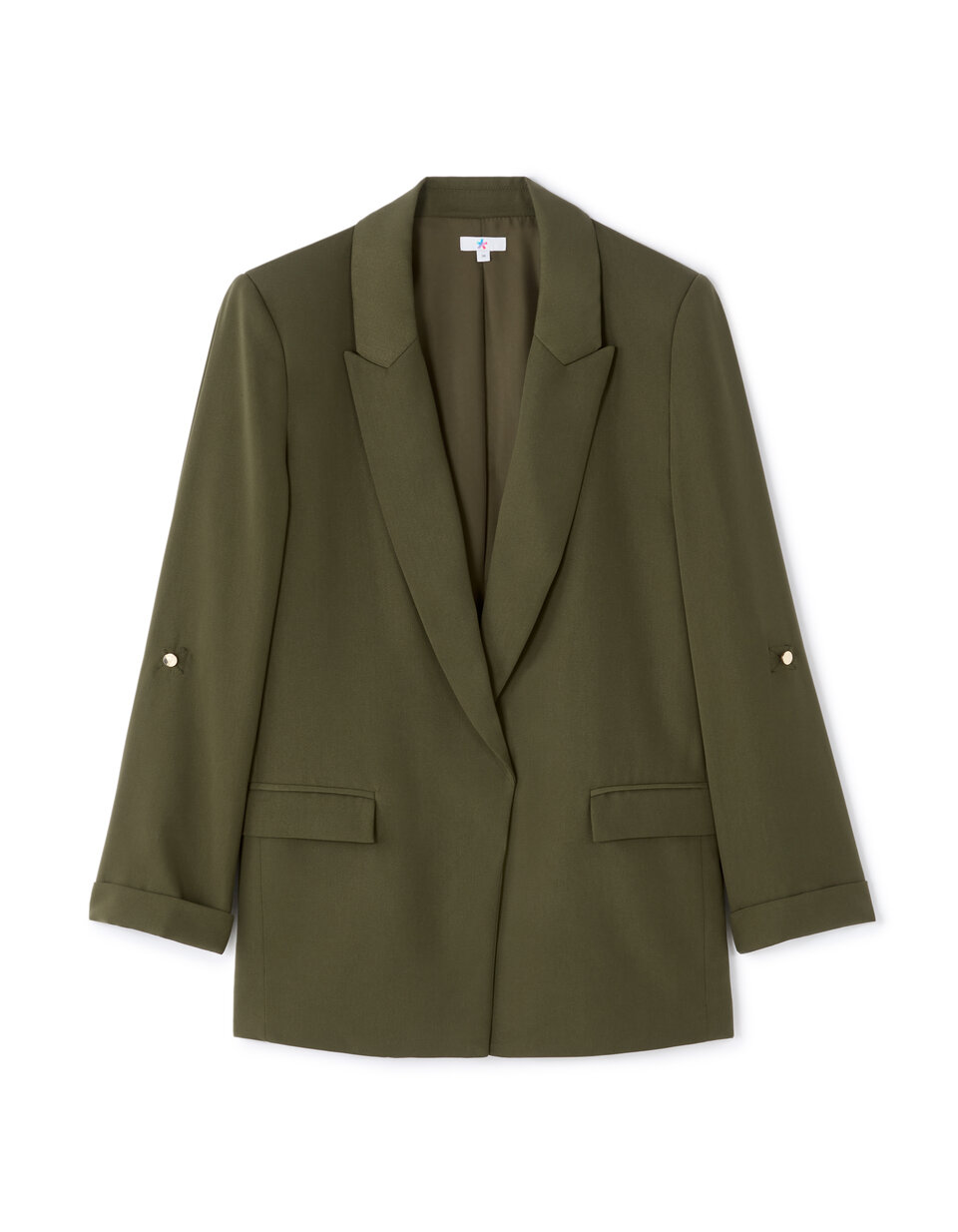 Blazer Femme Camaieu - Taille 40, Couleur Noire, Doublé (28% Lin), Occasion Proche Du Neuf