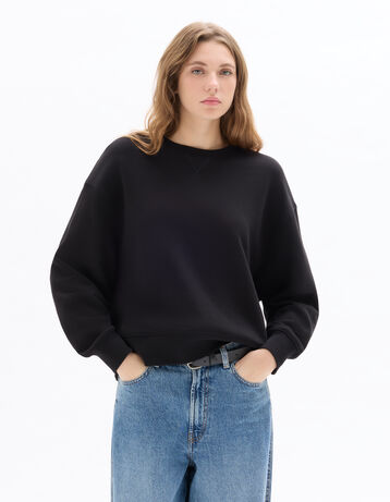 Sweat-shirt Femme Léger Gris Camaïeu - Taille S - Col V - Occasion Très Bon état
