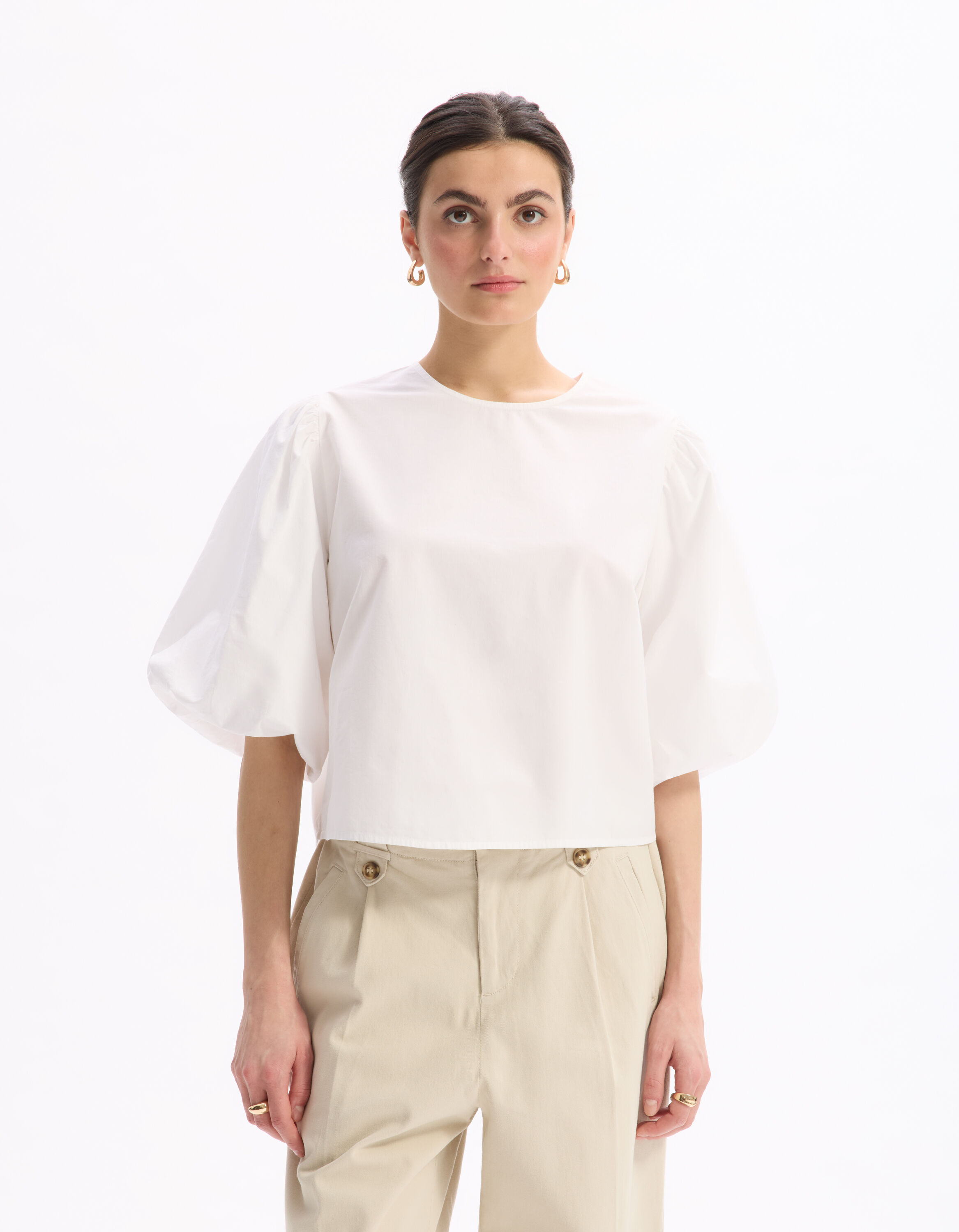 Blouse blanc celio be camaïeu