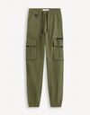 Pantalon Cargo Cropped Joie Taille 12 - Coton Stretch Olive, Neuf Avec étiquettes