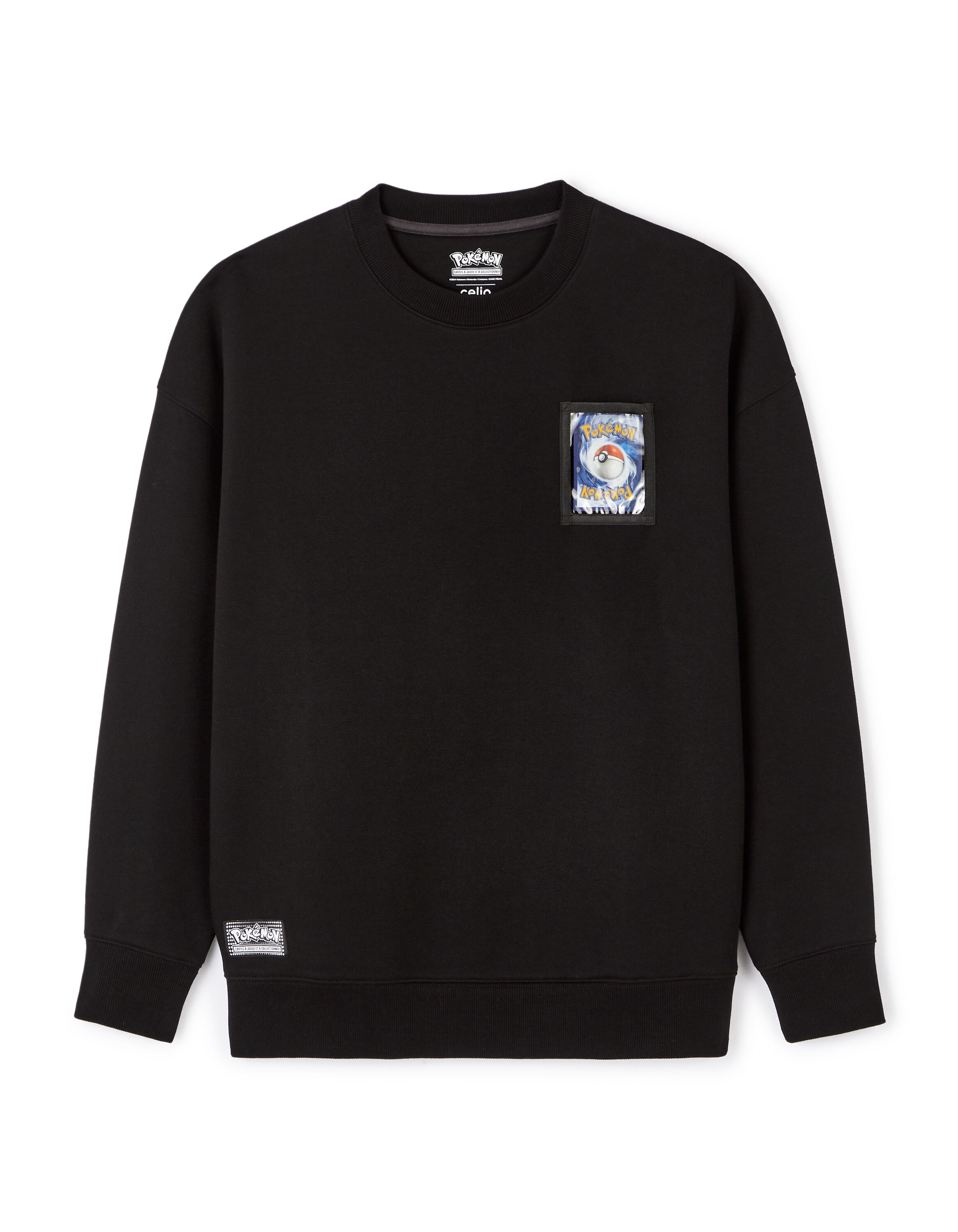 Sweat à Capuche Pokémon Charmander Pixel - Noir, Logo Officiel Pour Homme