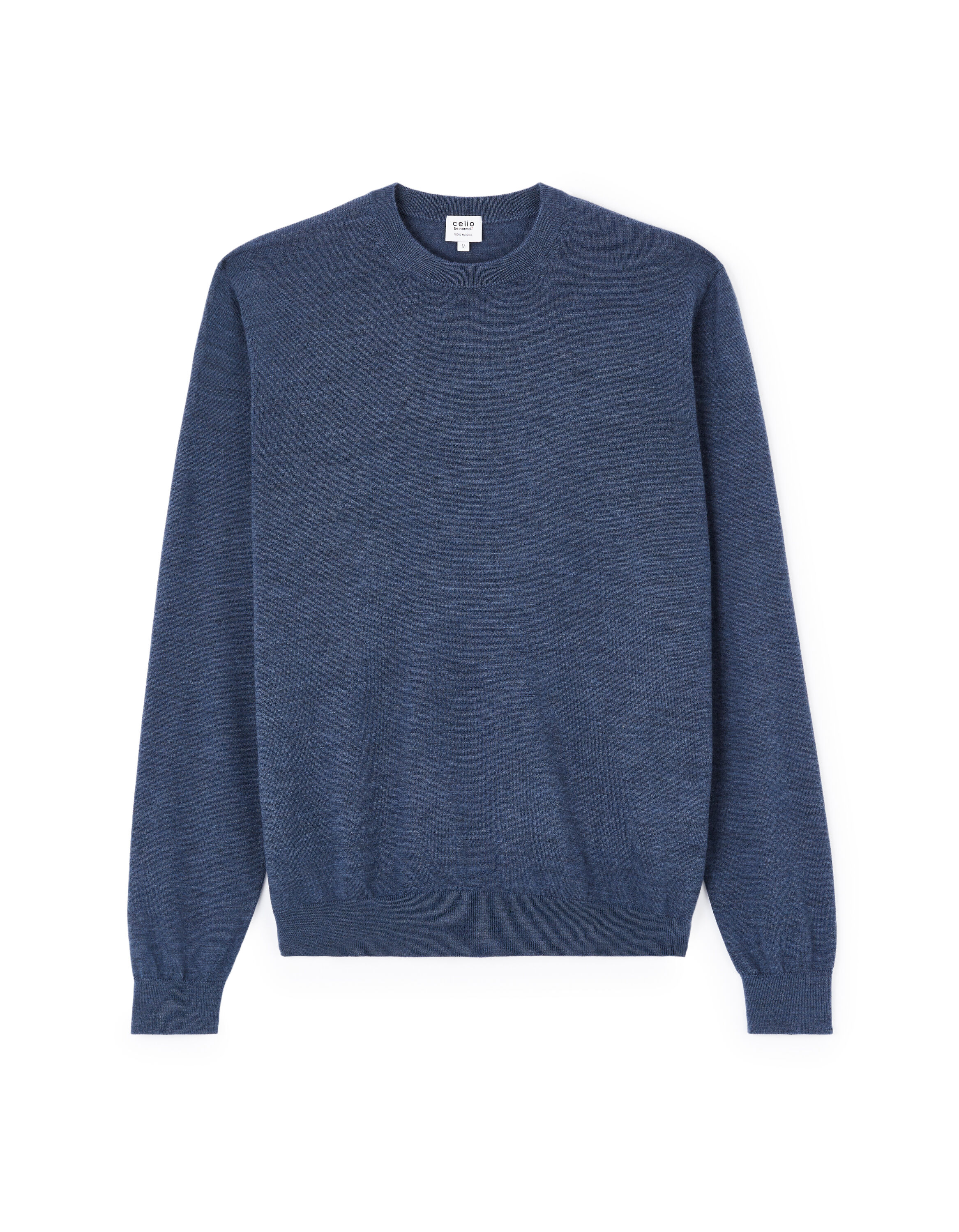 Pull 100% Laine Mérinos Noir PÔLES Taille XXL - Col Rond, Occasion Très Bon état