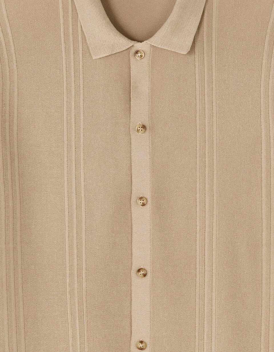 Chemise Camaieu Manches Courtes - Taille 38 - Couleur Beige Coton - Occasion Très Bon État