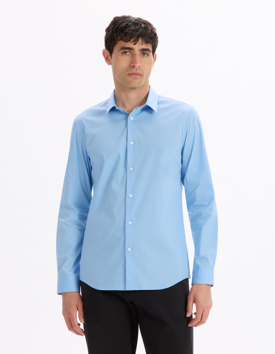Polo BLEU CIEL homme - Manches courtes