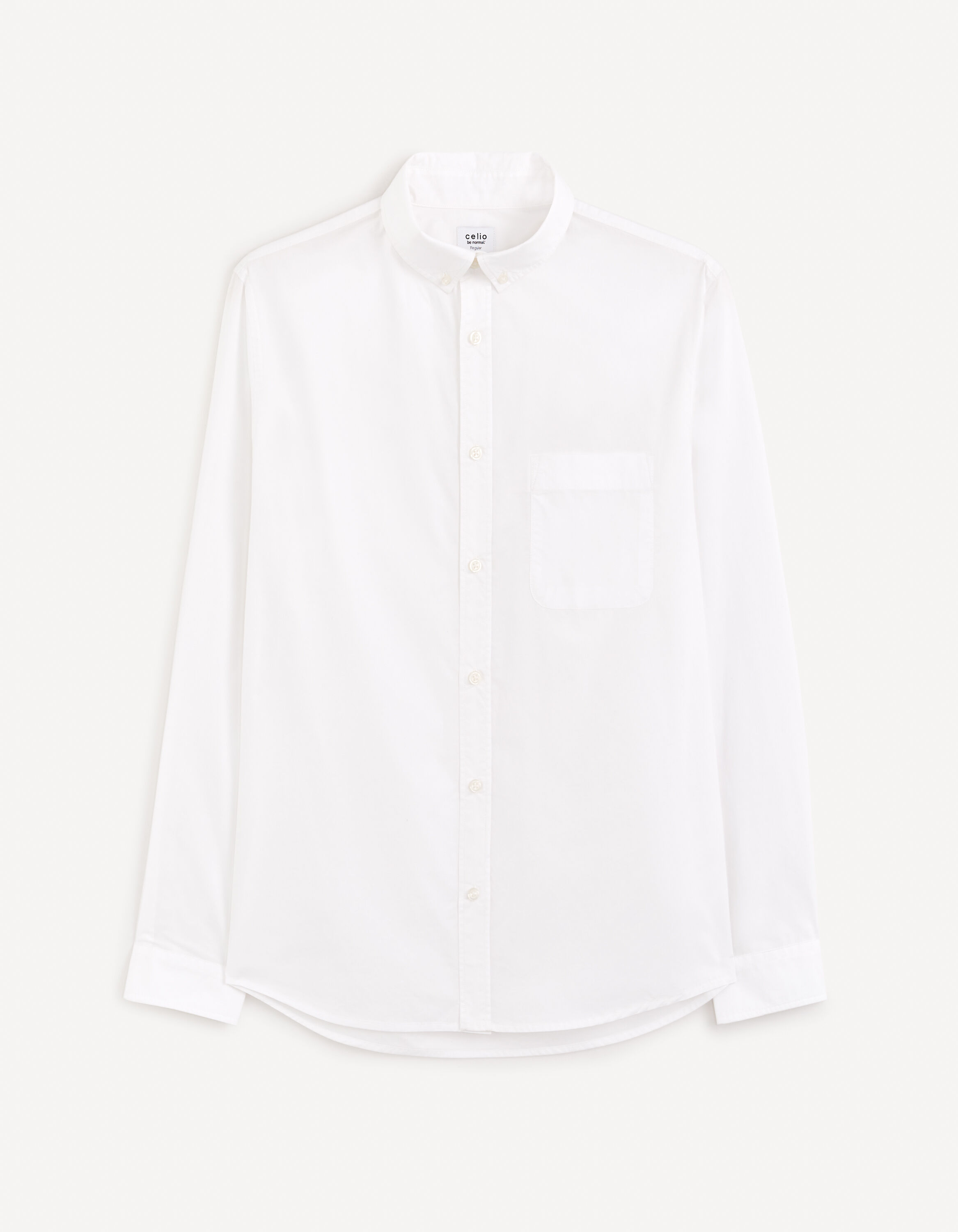 Chemise bouton de top manchette celio