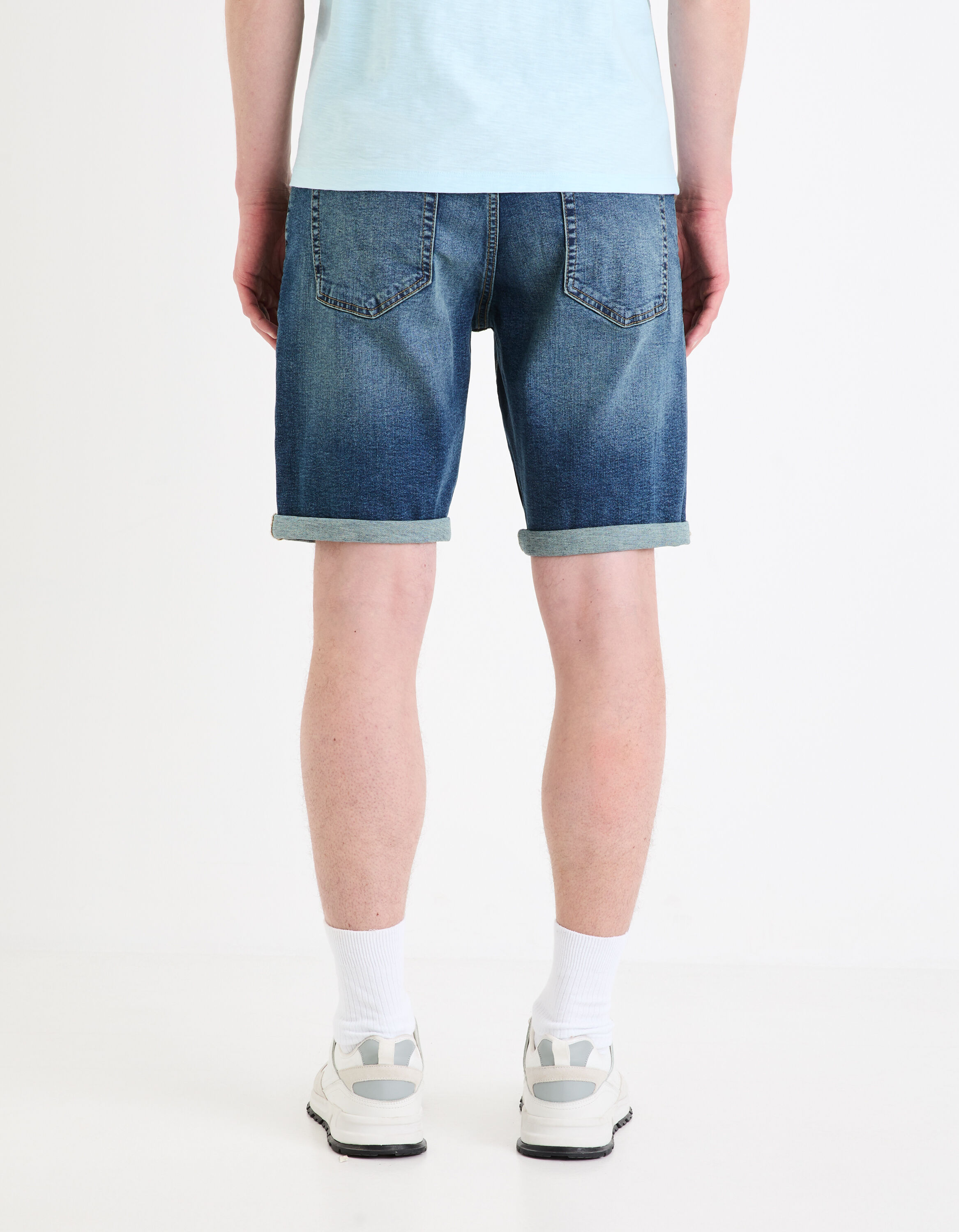 Bermuda en jean bleu celio be normal