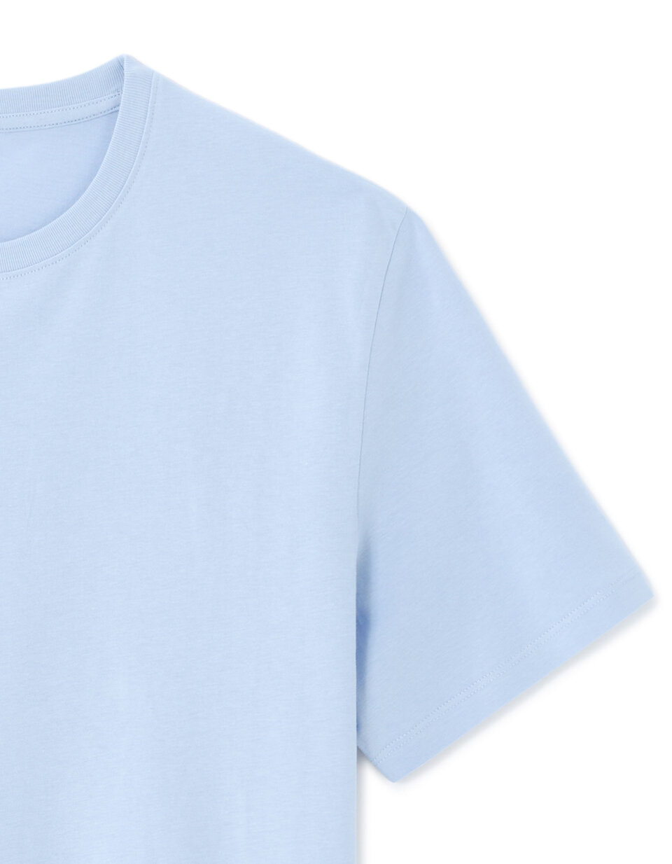 T-shirt basique à col V en coton - bleu foncé T-shirt basique à col V en coton - bleu foncé